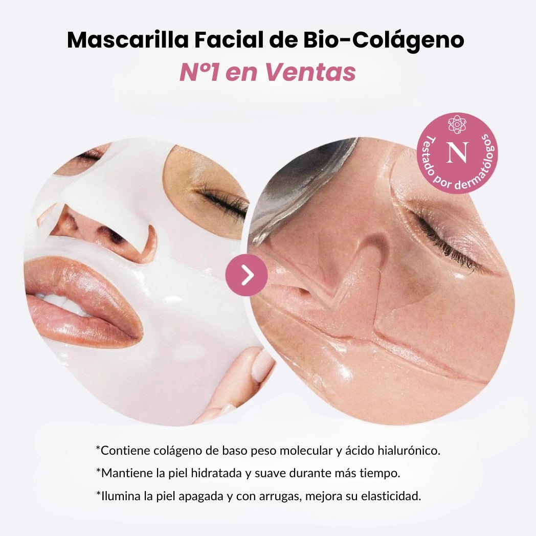 Piel de Cristal Skincare Koreano - Loecare Bio-Collagen (5 masks)