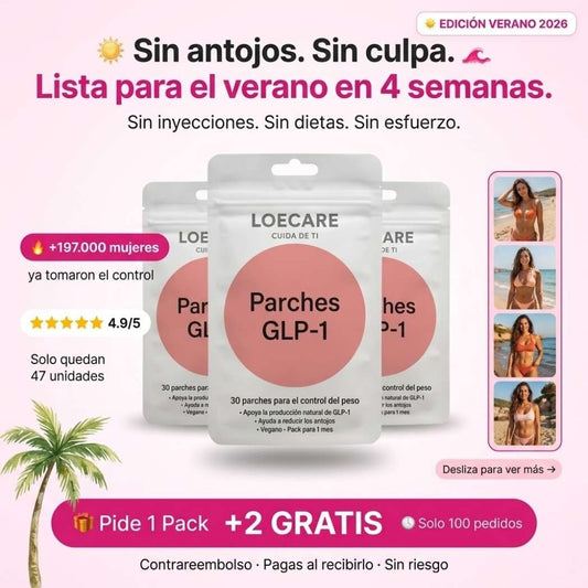 Loecare GLP-1 Parches (30 + 60 GRATIS) Summer Deal