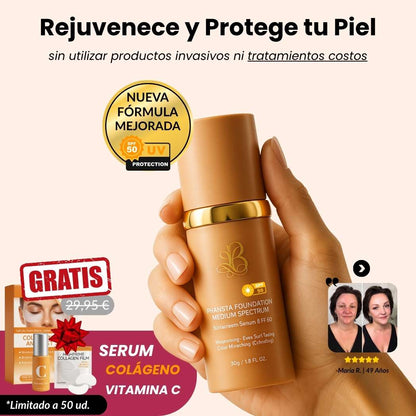 Ilumina, Protege y Rejuvenece tu Piel - BaseUp™ Maquillaje 4 en 1