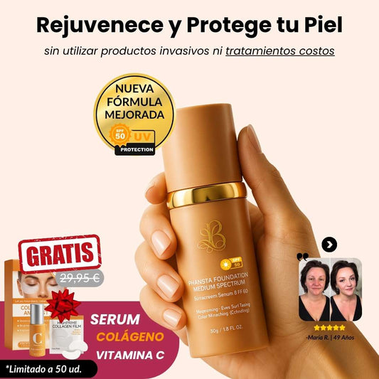 Ilumina, Protege y Rejuvenece tu Piel - BaseUp™ Maquillaje 4 en 1