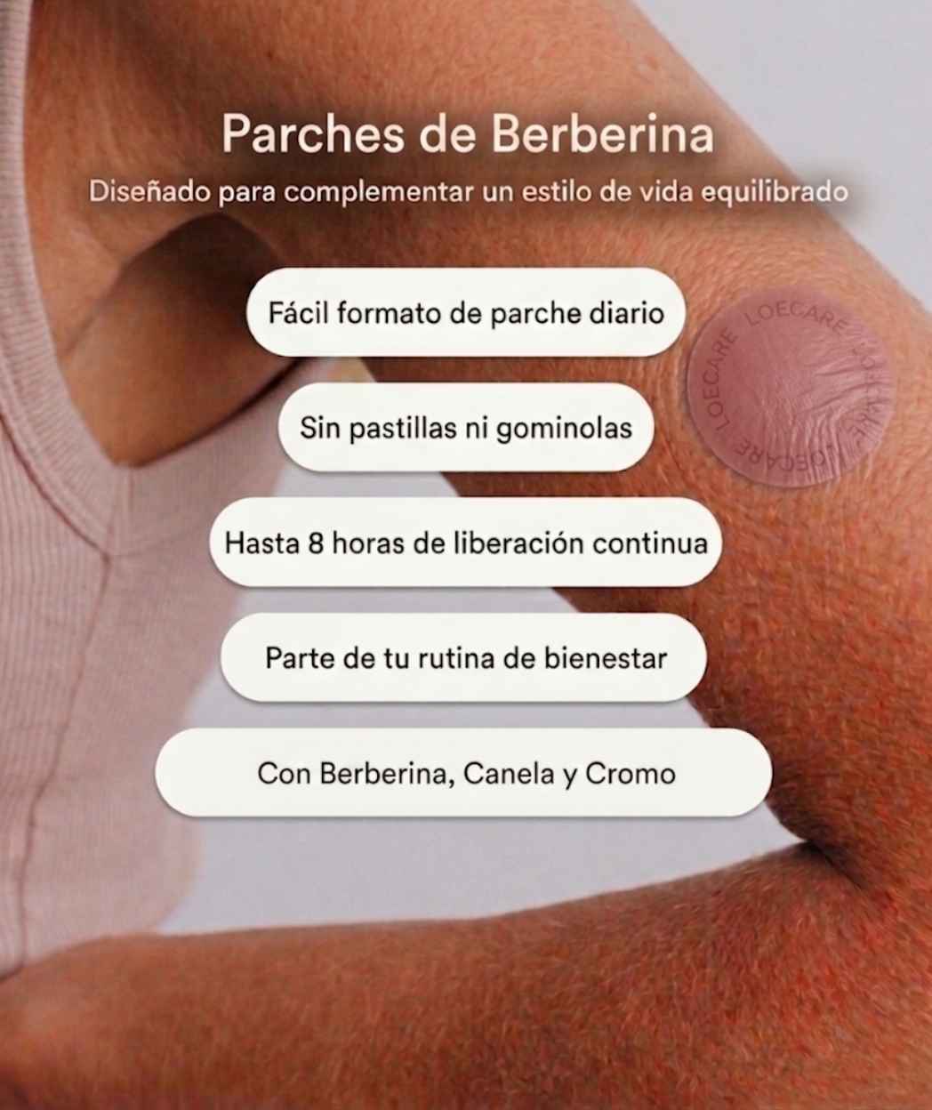 Parches Berberina - LOECARE (30 Unidades)