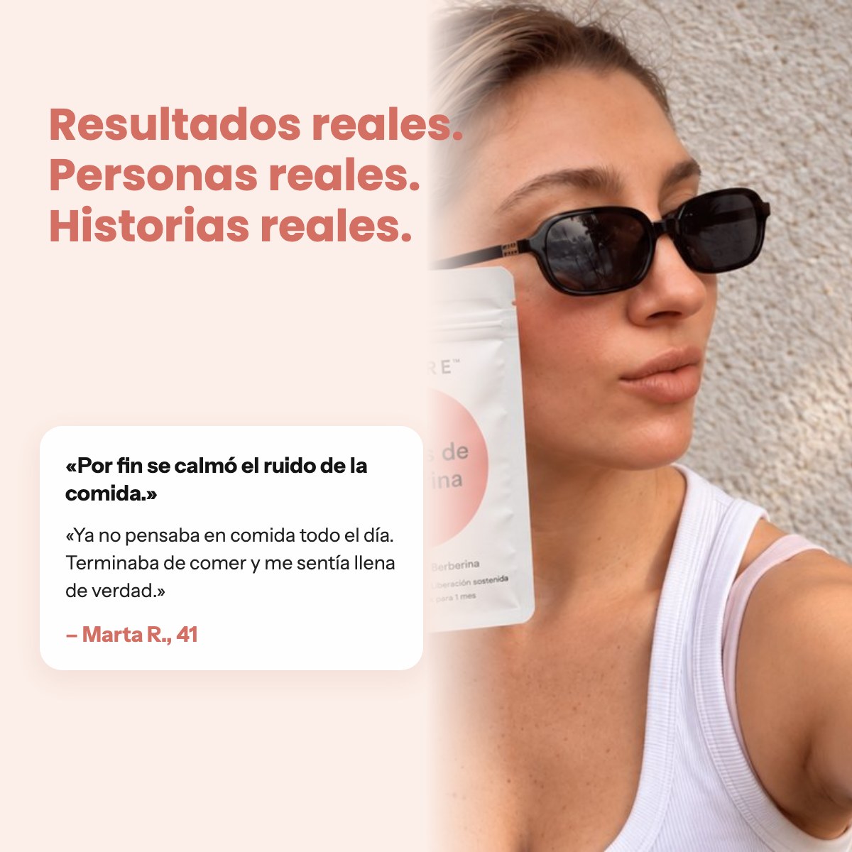 Resultados reales: testimonio