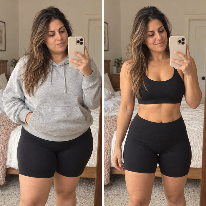Antes y después con los parches de berberina