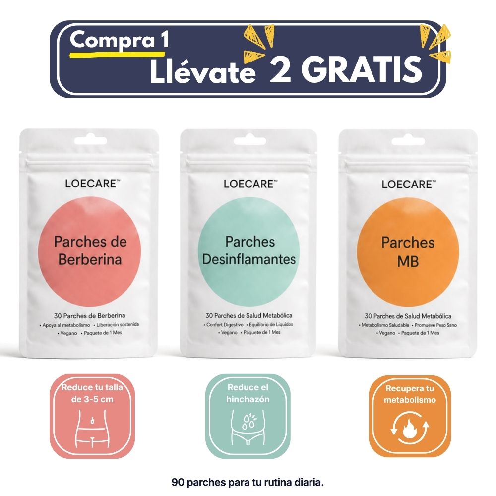 Trío Parches Metabólicos - LOECARE™ (90 Parches)