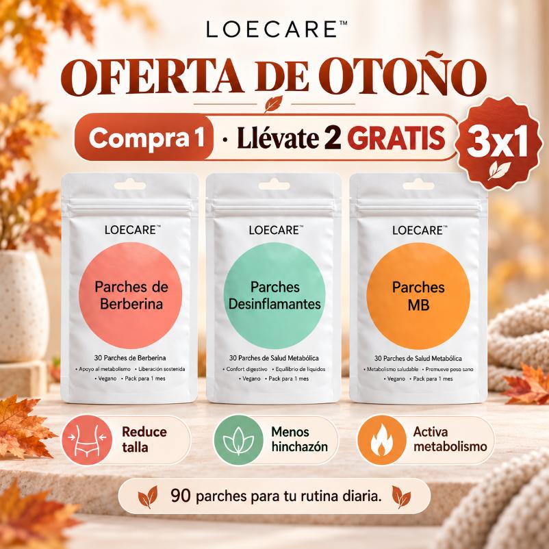 Trío Parches Aceleradores Metabólicos - LOECARE™ (90 Parches)